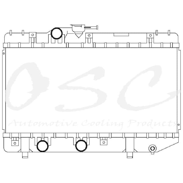 One Stop Solutions 91-94 Tercel Std/Dlx Le 92-95 Paseo M/T Radiator, 1381 1381 - main